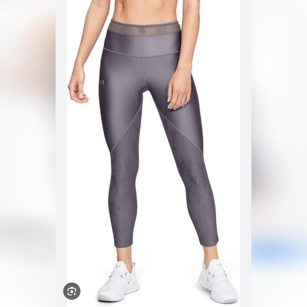 Under Armour Women's HeatGear Armour Ankle Crop Jacquard leggings